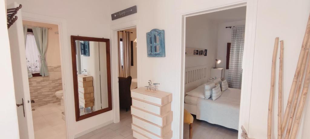 Koupelna v ubytování La casa Rosa