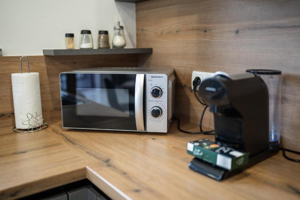 Kuchyň nebo kuchyňský kout v ubytování Apartmaji Živa