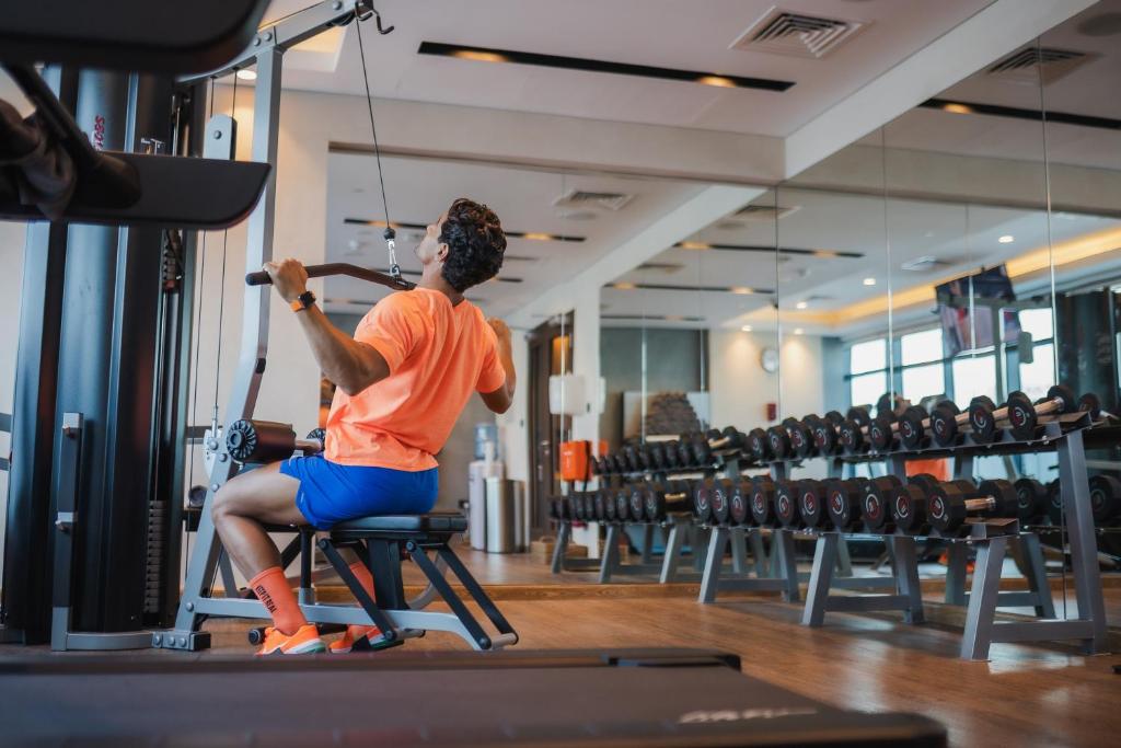 Fitness centrum a/nebo fitness zařízení v ubytování The First Collection Dubai Waterfront