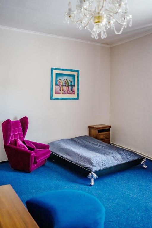 Postel nebo postele na pokoji v ubytování Hotel Růžek