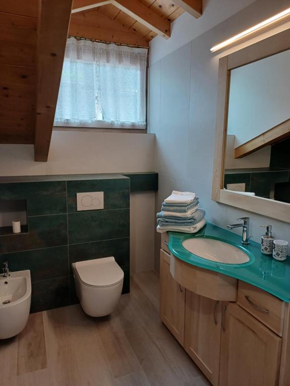 Koupelna v ubytování Casa Bresadola - Pellizzano