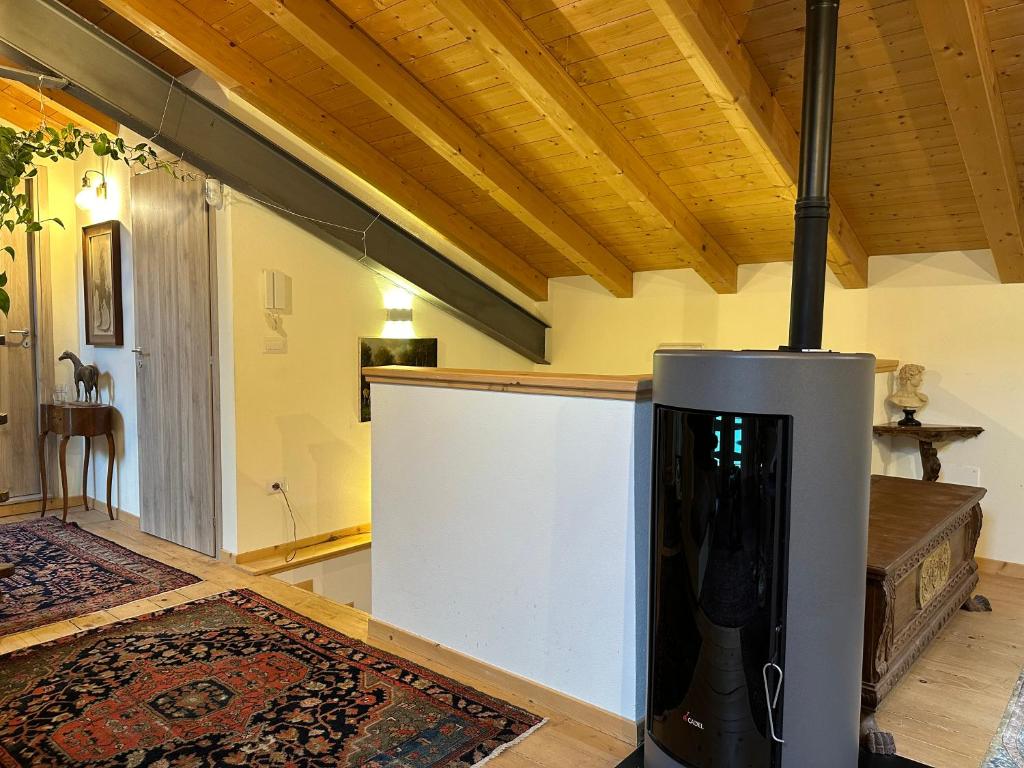 Kuchyň nebo kuchyňský kout v ubytování Residence Belvedere Barcis Mansarde