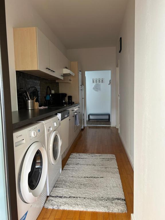 Kuchyň nebo kuchyňský kout v ubytování Apartment Bambi