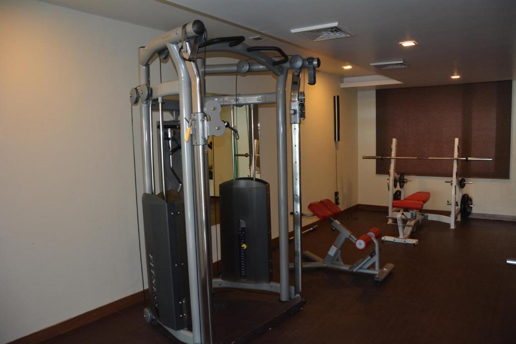 Fitness centrum a/nebo fitness zařízení v ubytování Best Western Swing High Katra