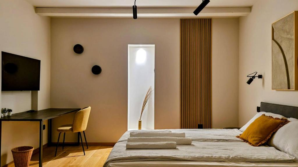 Posteľ alebo postele v izbe v ubytovaní !!NEW 2023!! Villa Qualia - Heated pool, 4 bedrooms, modern interior