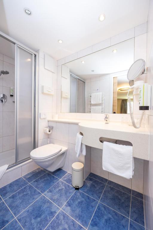 Koupelna v ubytování Hotel Zum Mohren