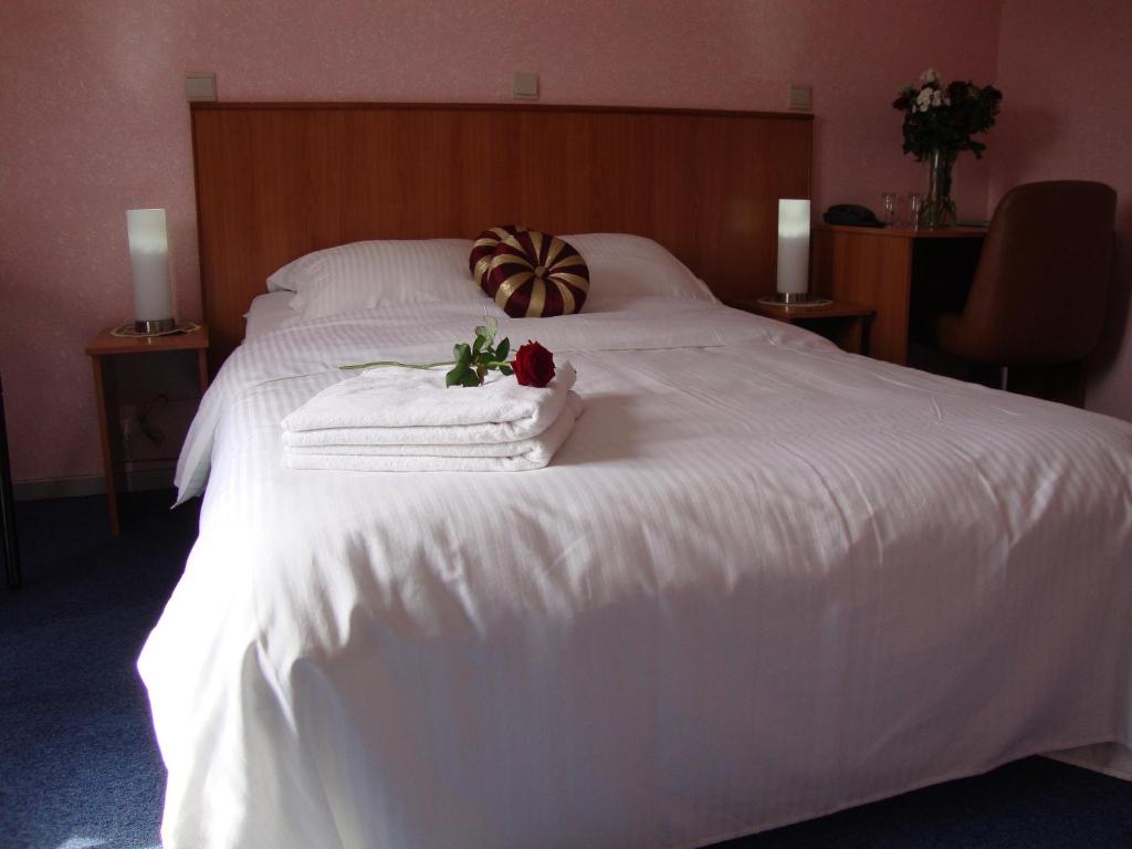 Postel nebo postele na pokoji v ubytování Hotel Eikenhof