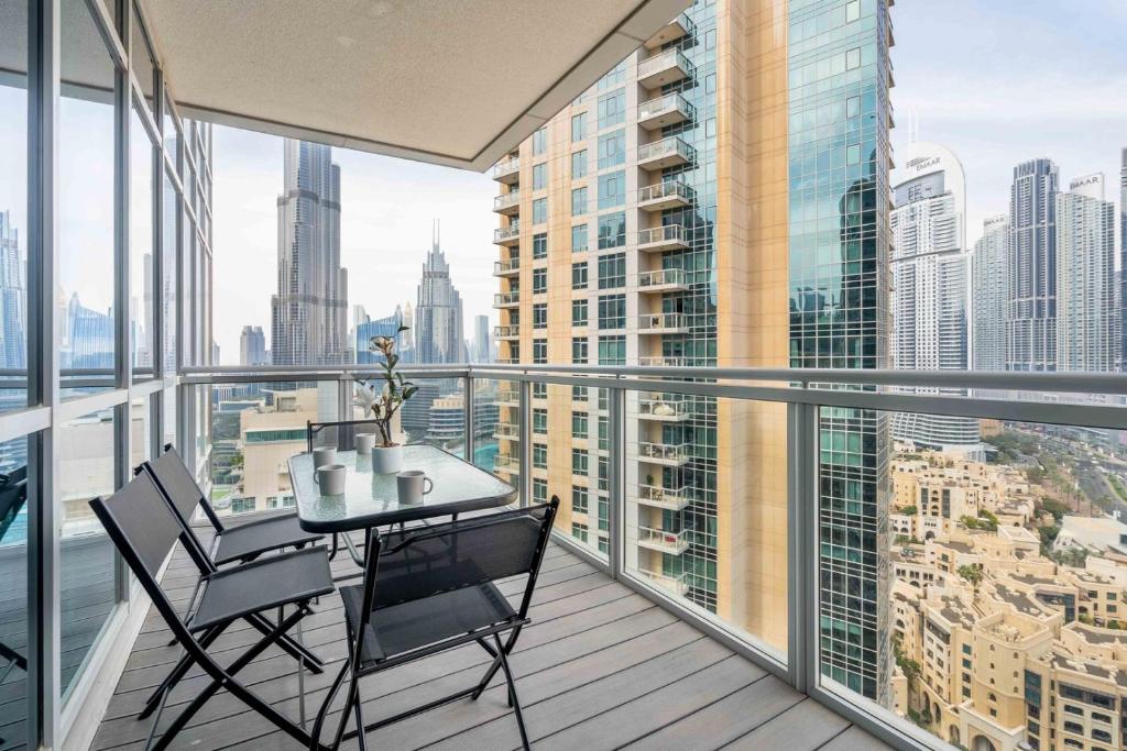 Balkón nebo terasa v ubytování GuestReady - Casa de luxo com vista para o Burj Khalifa