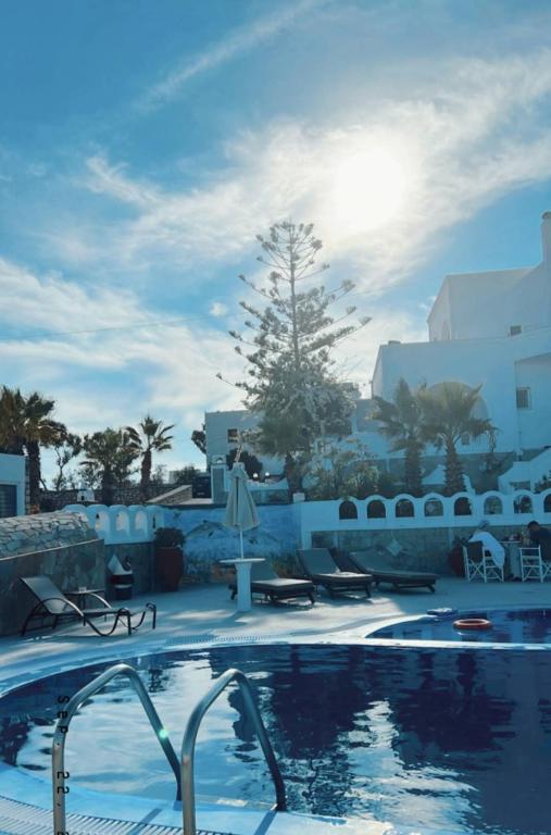 A piscina em ou perto de Agapi Villas