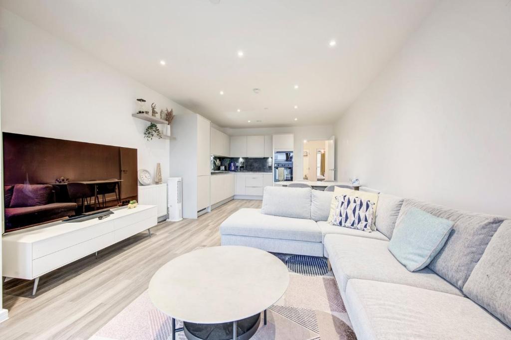 Zona d'estar a GuestReady - Cosmopolitan Living in Hounslow