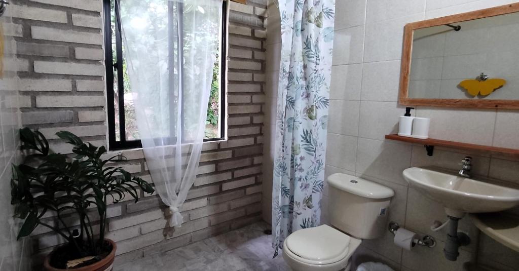 Koupelna v ubytování Edén Los Abuelos 2 - Casa Privada en Minca Nature