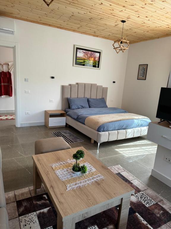 Posezení v ubytování Qyteza Guest House & Camping