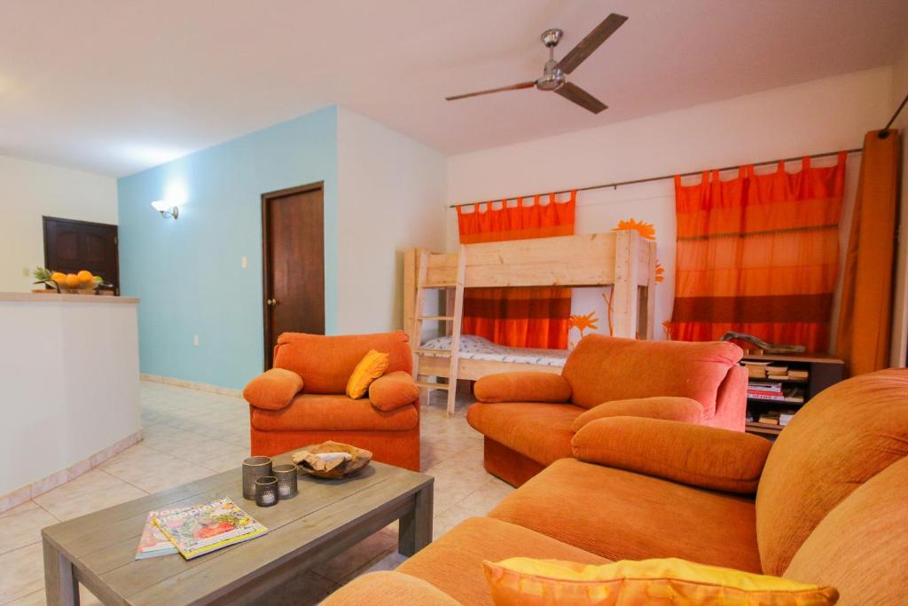 Posezení v ubytování Woodstock Palmresort Curaçao