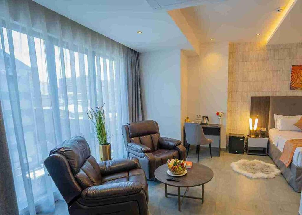 Posezení v ubytování Baraka Tower Hotel