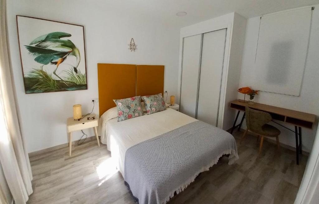 Postel nebo postele na pokoji v ubytování Nuevo apartamento junto al mar
