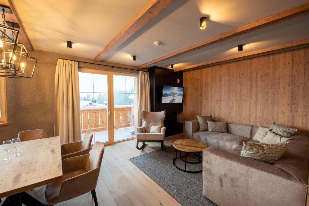 Posezení v ubytování Filzsteinresort Wohnungen Top 10