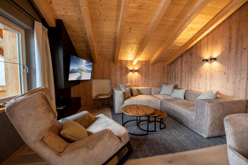 Χώρος καθιστικού στο Filzsteinresort Wohnungen Top 12