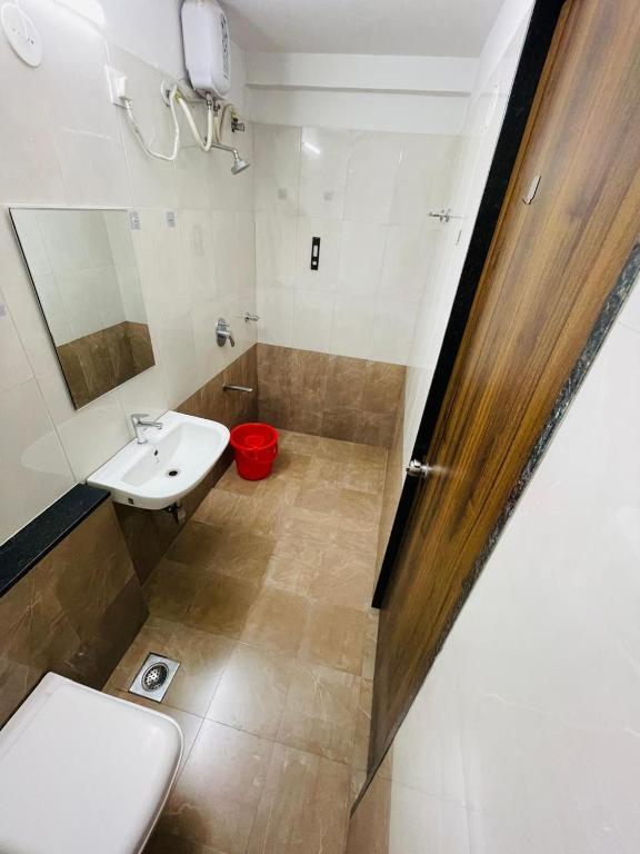Koupelna v ubytování Habitat Inn