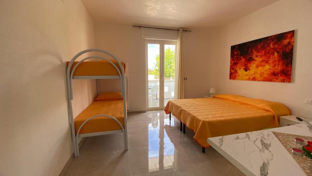 Postel nebo postele na pokoji v ubytování Panthenon 4.0