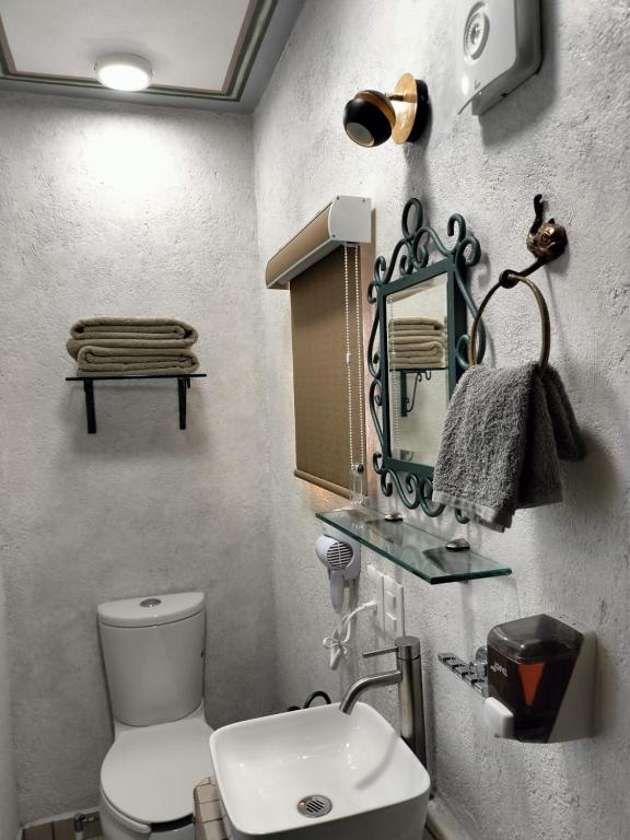 Koupelna v ubytování HOTEL CASA LIMON