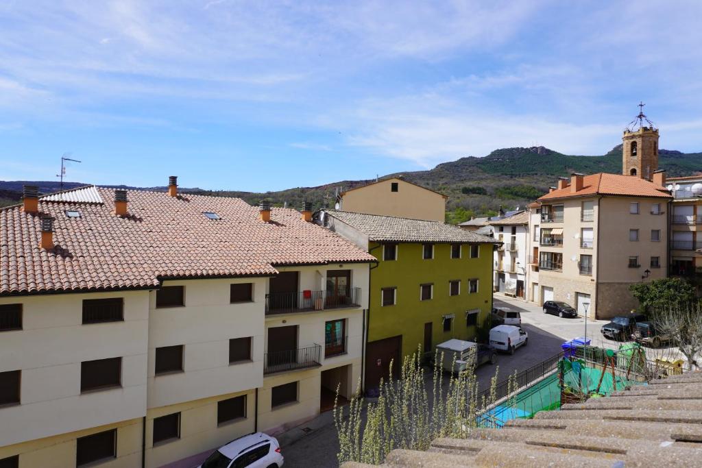 Nespecifikovaný výhled na hory nebo výhled na hory při pohledu z hotelu