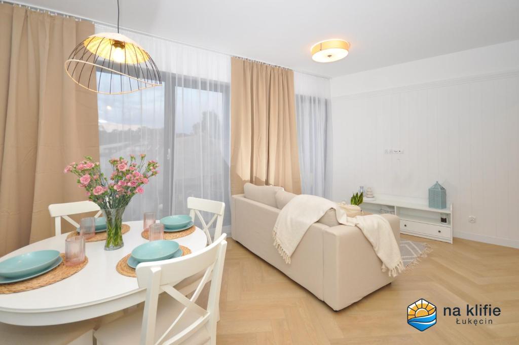 Posezení v ubytování Apartament na klifie - Łukęcin