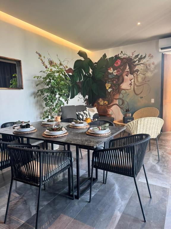 IIK Tulum by Groovy Stays- A Hip Condo-Hotel with WIFI, Rooftop, Pool, Sleeps 6 - Apartment With Terrace