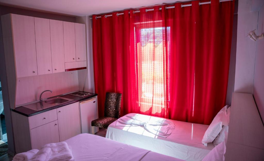 Postel nebo postele na pokoji v ubytování Hotel Pernoca