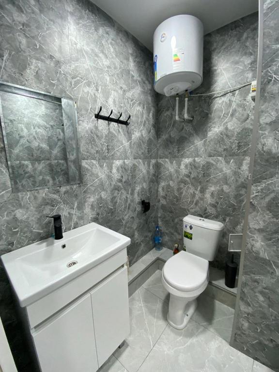 Koupelna v ubytování Cozy Flat