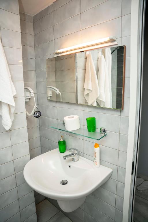 Koupelna v ubytování Hotel Pernoca