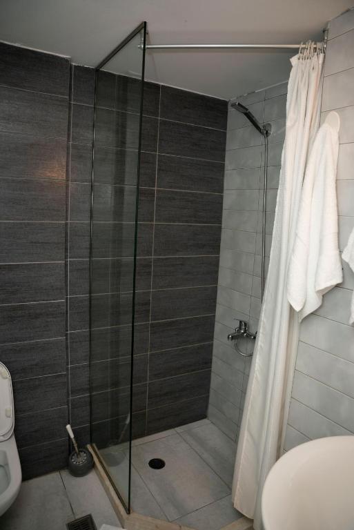 Koupelna v ubytování Hotel Pernoca