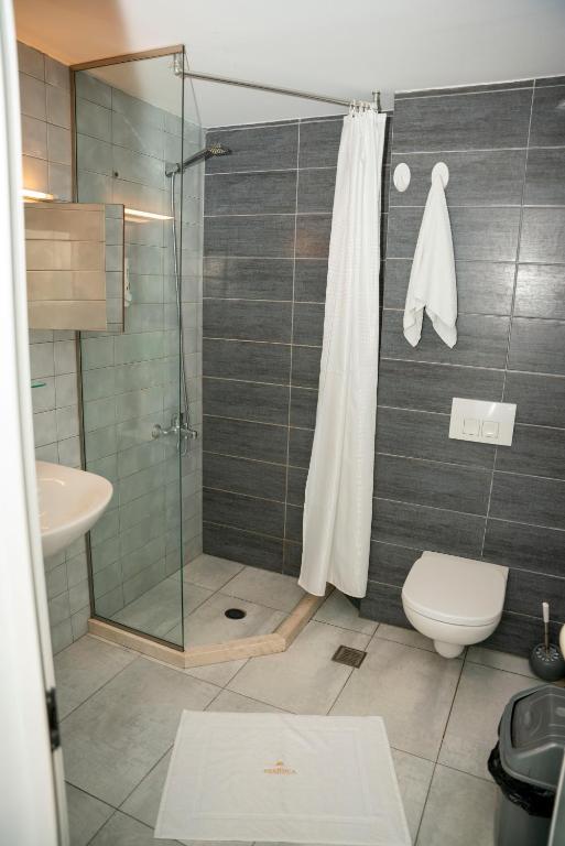 Koupelna v ubytování Hotel Pernoca