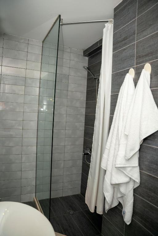 Koupelna v ubytování Hotel Pernoca
