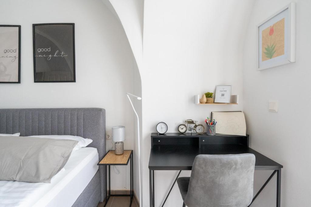 Postel nebo postele na pokoji v ubytování Tranquil Wachau Escape - 45m2 with Outdoor Terrace