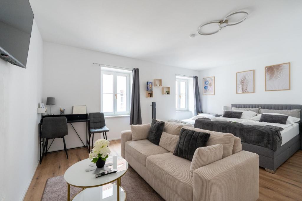 TV a/nebo společenská místnost v ubytování Mautern Oasis / 50m² / Comfortable with Terrace
