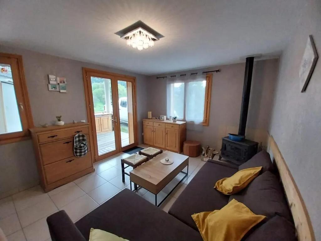 Kuchyň nebo kuchyňský kout v ubytování Appartement cosy à Les Belleville 48 m² avec terrasse privée