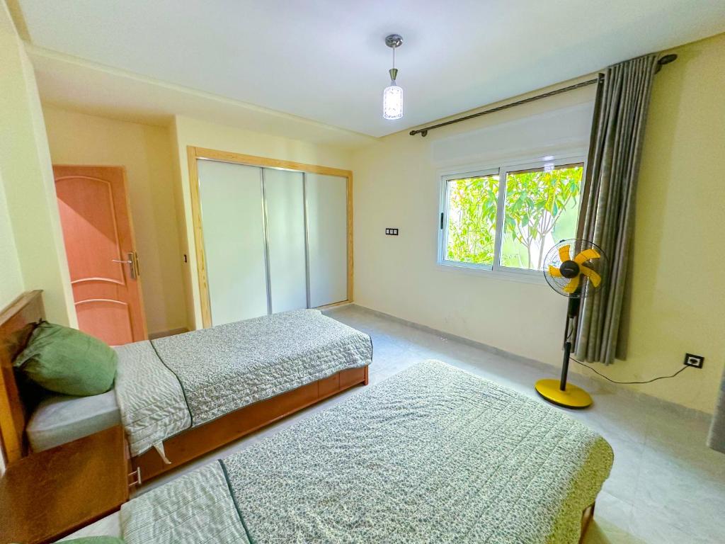 Voodi või voodid majutusasutuse Luxury duplex with private pool - Sea view and Fast wifi toas