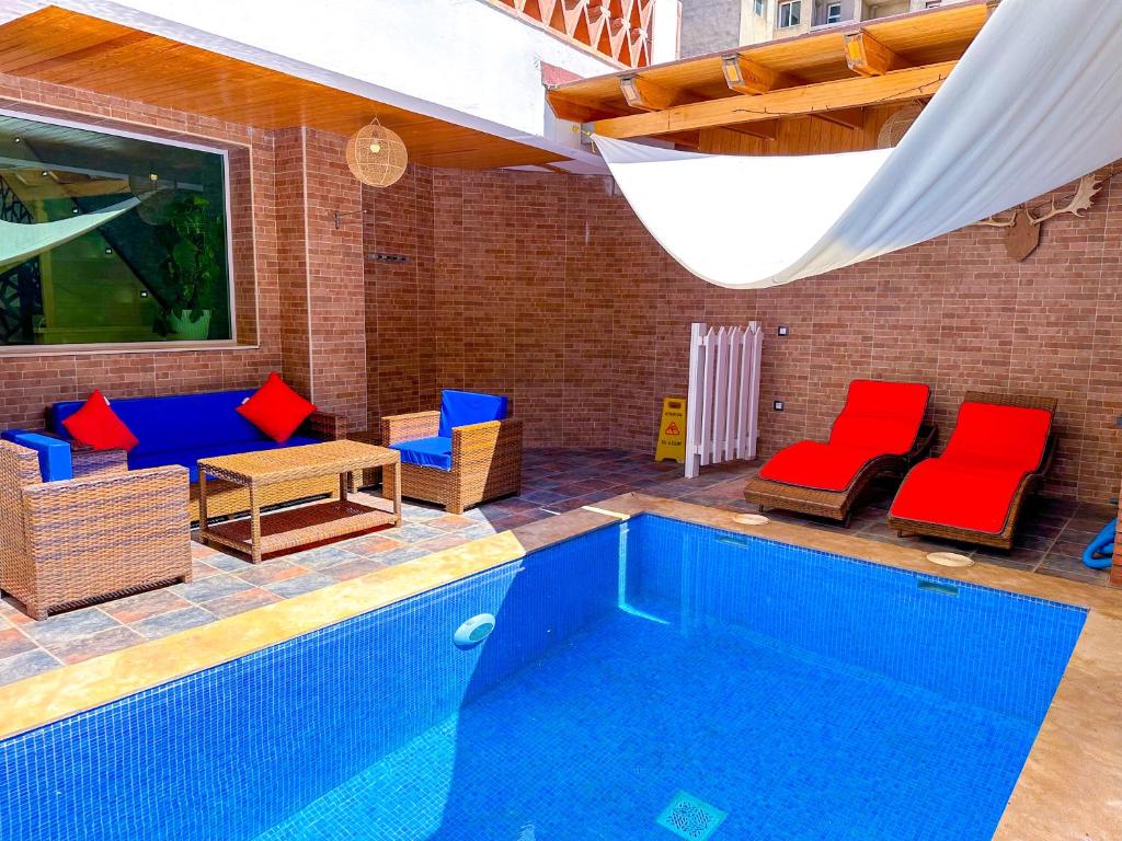 Bassein majutusasutuses Luxury duplex with private pool - Sea view and Fast wifi või selle lähedal