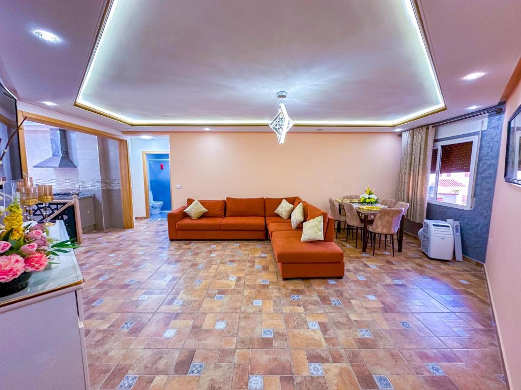 Istumisnurk majutusasutuses Luxury duplex with private pool - Sea view and Fast wifi