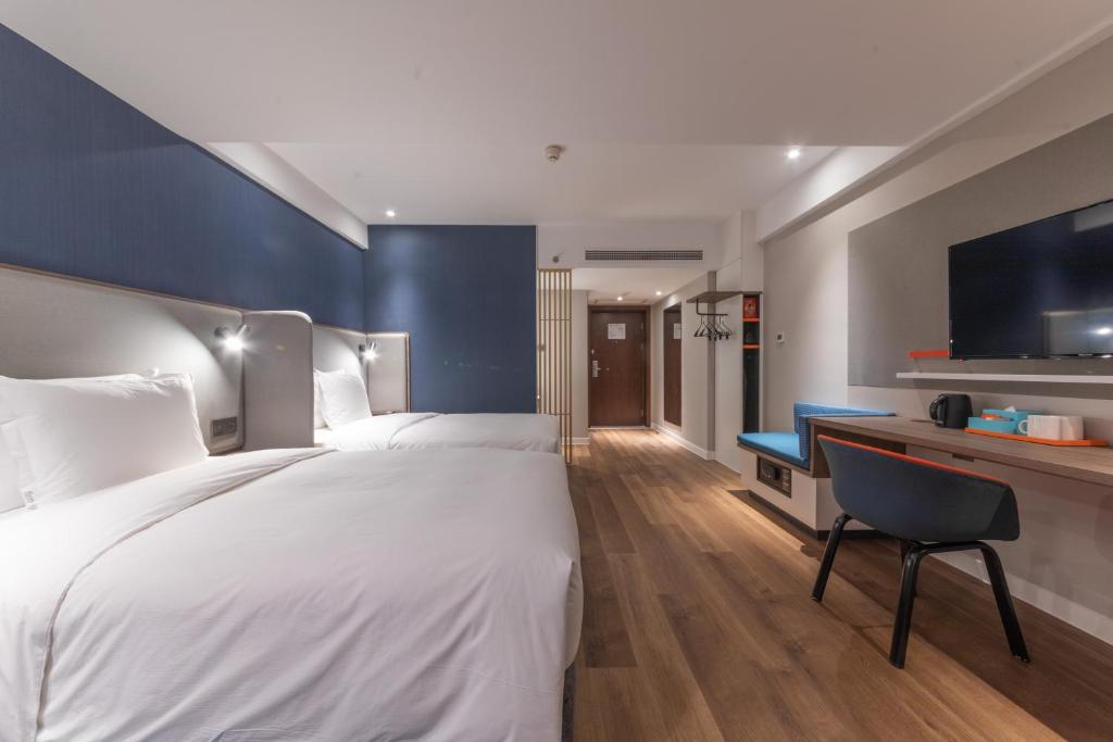 Holiday Inn Express Ningbo City Center by IHG - Standaard Twin Room Met Extra Vloerruimte