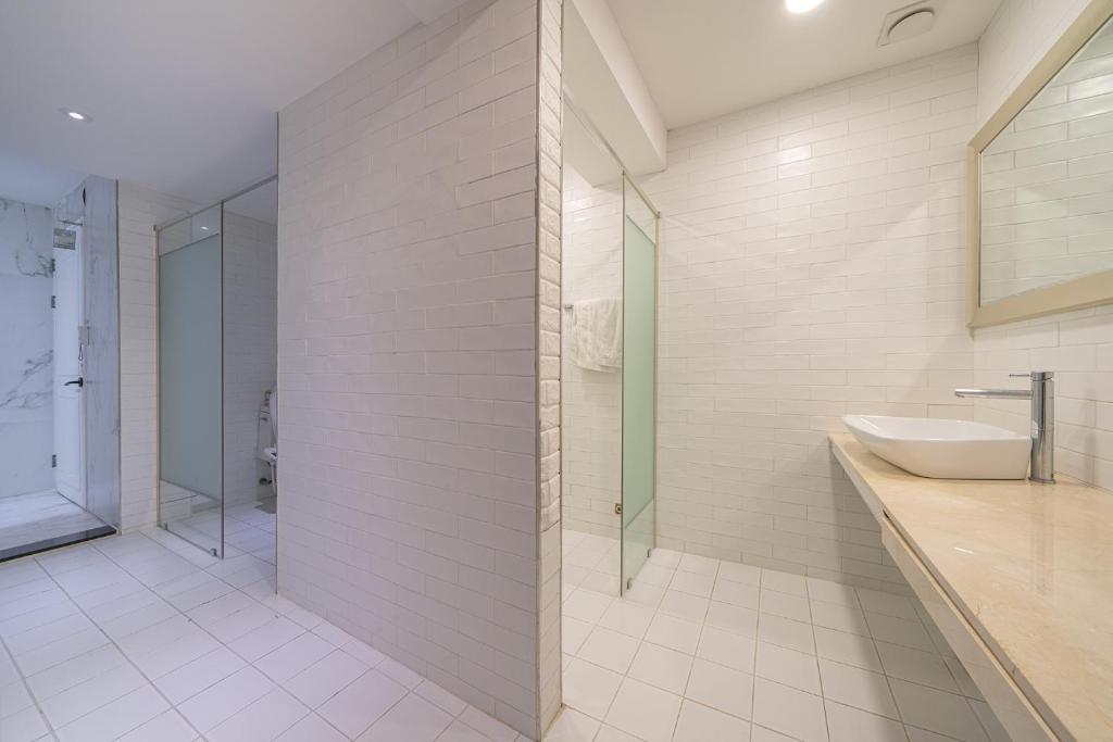 Koupelna v ubytování Ignis Hotel