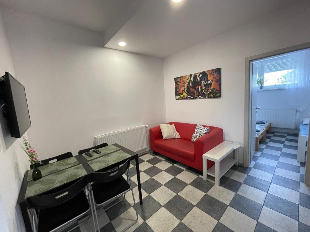 Posezení v ubytování Apartmány Bella Moravia