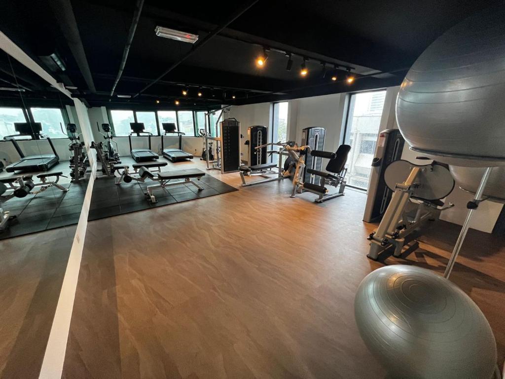 Fitness centrum a/nebo fitness zařízení v ubytování Z HOTEL