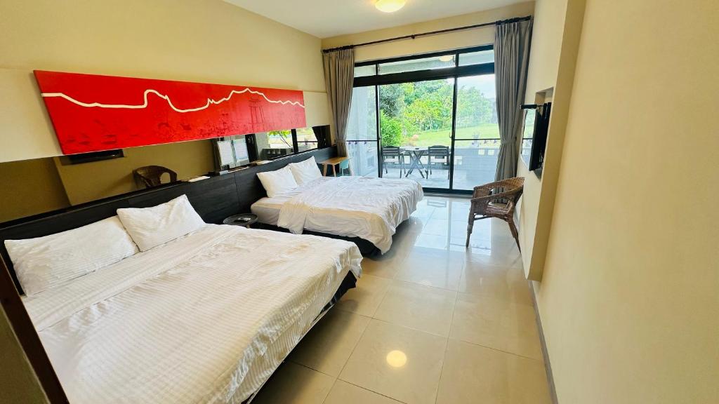 Postel nebo postele na pokoji v ubytování Butterfly B&B