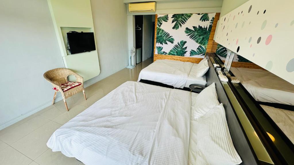 Postel nebo postele na pokoji v ubytování Butterfly B&B
