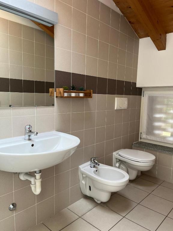 Koupelna v ubytování Ostello Casa Rossa