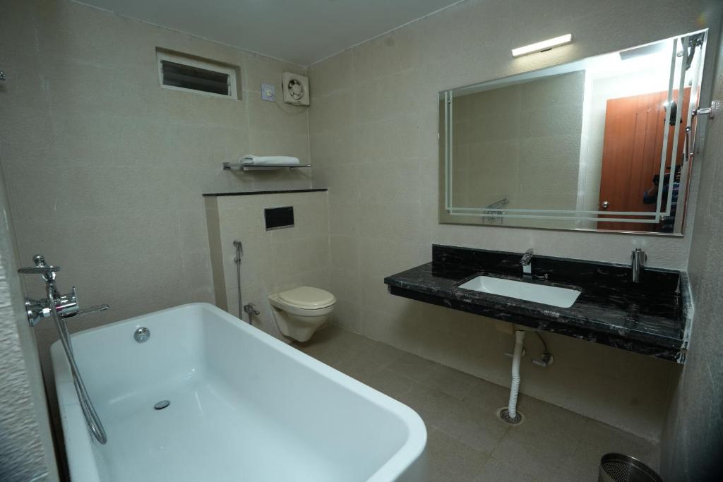 Koupelna v ubytování Urban Suites