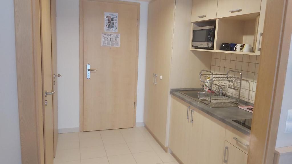Kuchyň nebo kuchyňský kout v ubytování Wellness Apartments in Velence