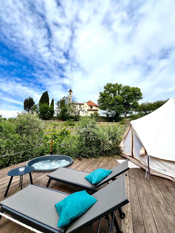 Zahrada ubytování Stecadó Glamping