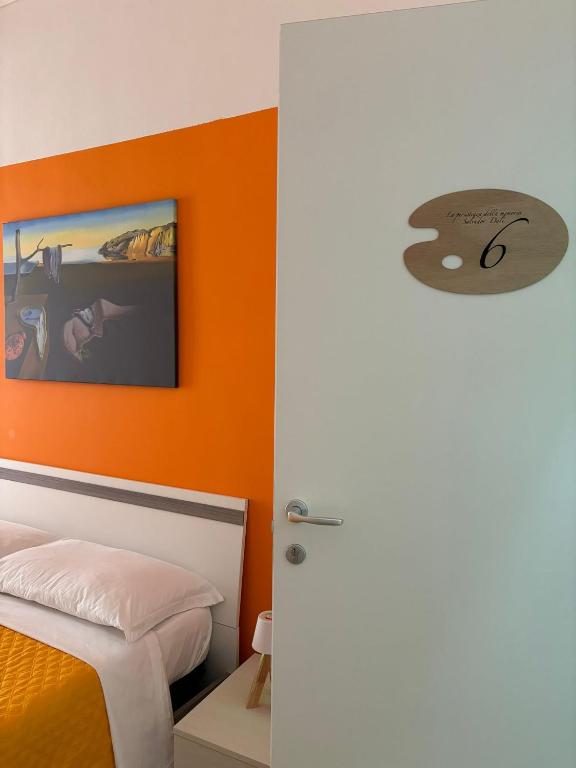 Postel nebo postele na pokoji v ubytování Il dipinto